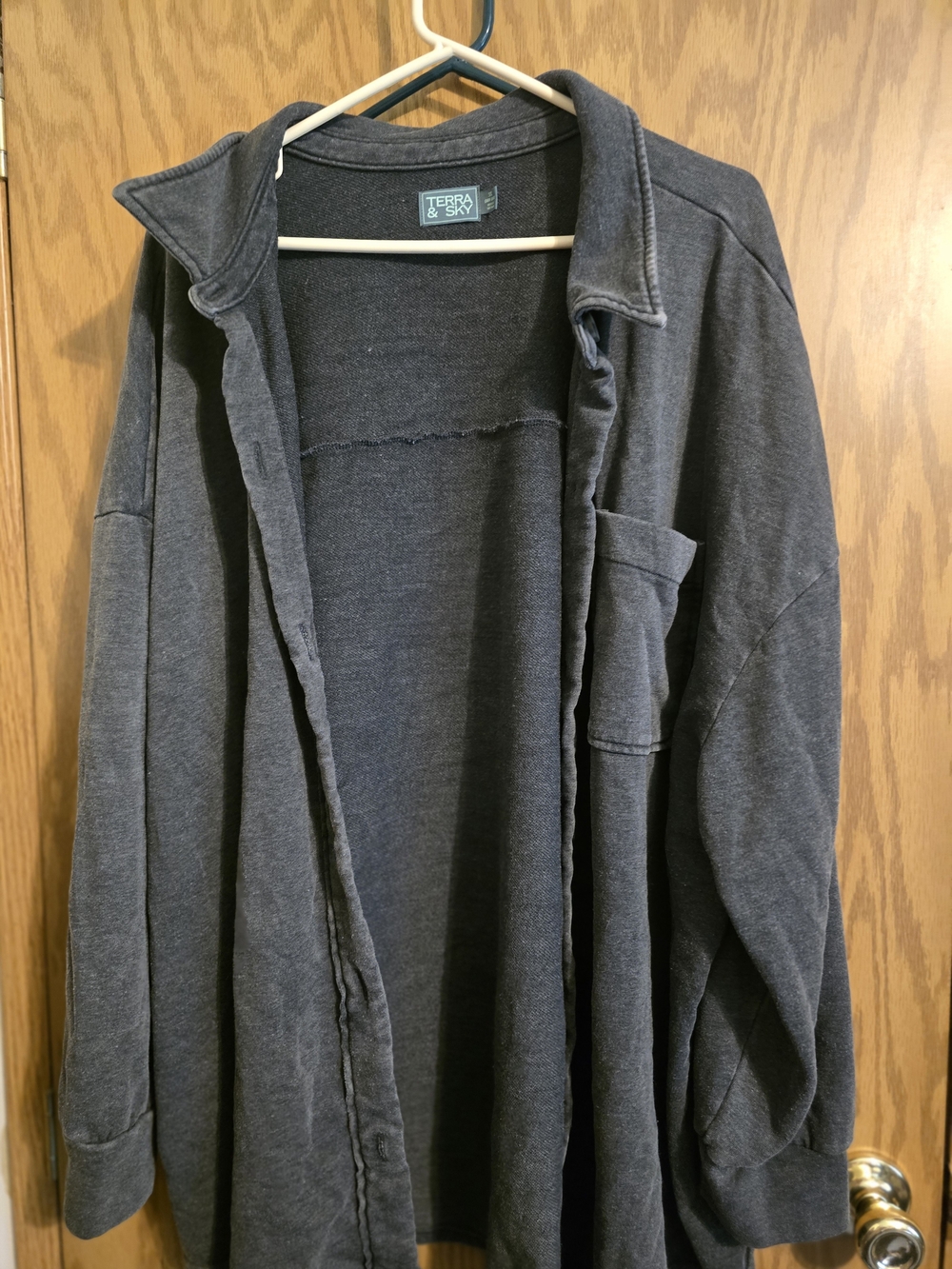 Terra & Sky Charcoal Gray Ribbed - 3 Piece Set - Picture 2 of 11